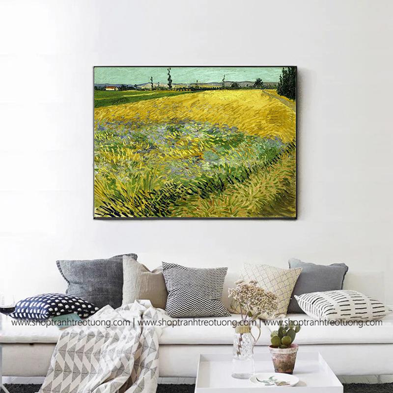 Tranh treo tường Wheat Field (Van Gogh) - DC157, Tranh treo tường chất lượng cao, siêu sắc nét, đẹp giá rẻ tại Du Mục Art