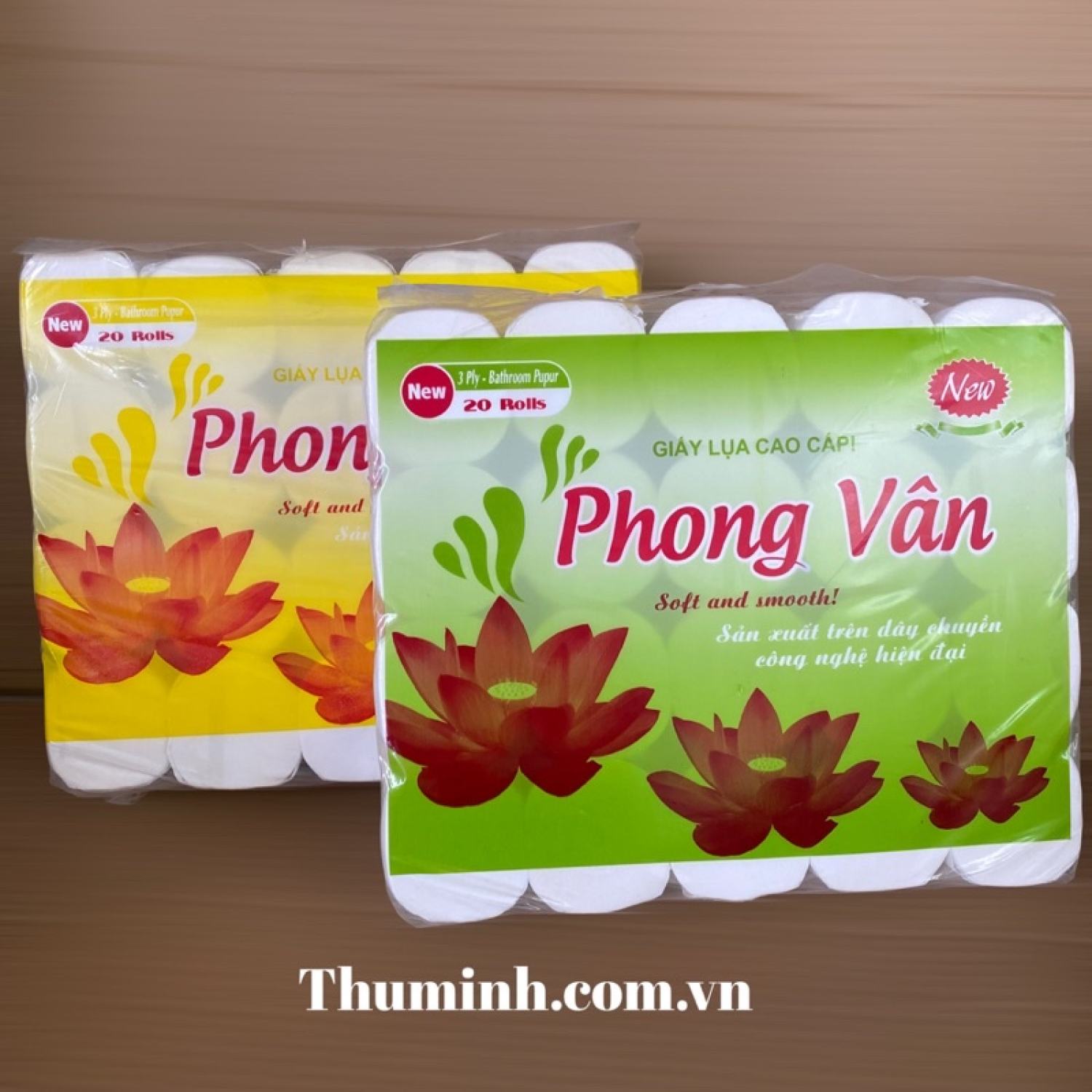 Giấy Vệ Sinh Phong Vân 20 Cuộn Dai Mềm Mịn