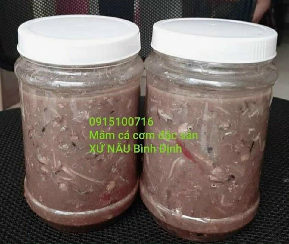 [HCM]COMBO 2HỦ MẮM CÁ CƠM ĐẶC SẢN XỨ NẪU BÌNH ĐỊNH 500GR×2