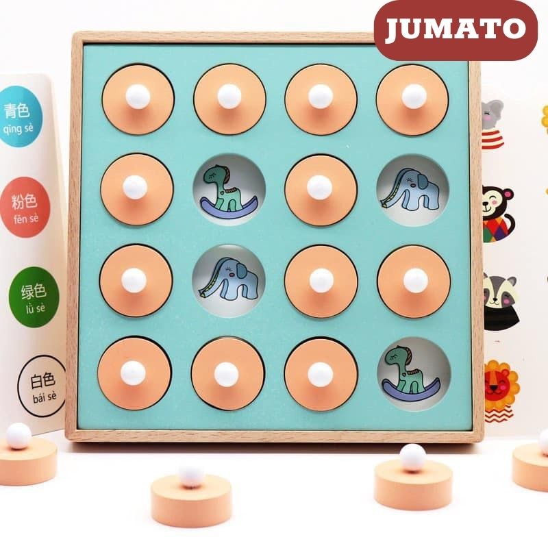 Bộ lật hình luyện trí nhớ 12 chủ đề rèn luyện khả năng quan sát babyto