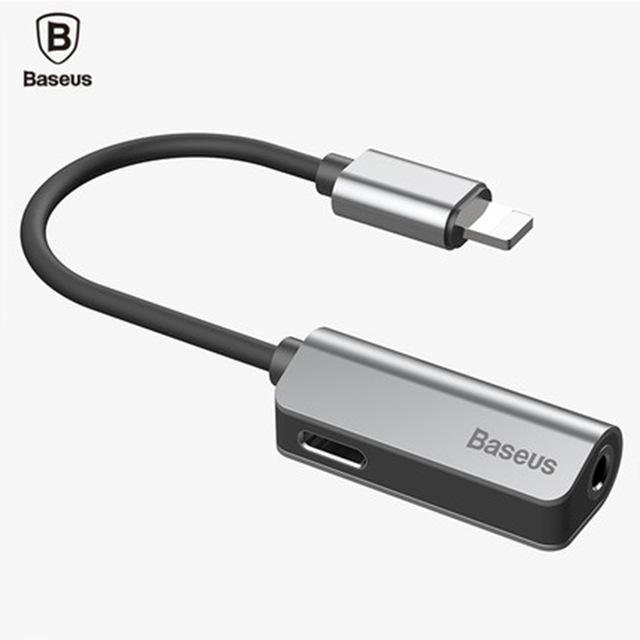 Cáp chuyển đổi âm thanh baseus l32 audio 3.5mm + lightning cho iphone 7/ 8/ iphone x