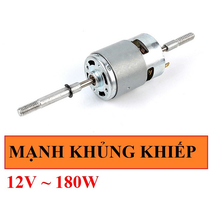 Mô tơ 775 - 180w đã lắp sẵn đầu nối chế quạt 12v