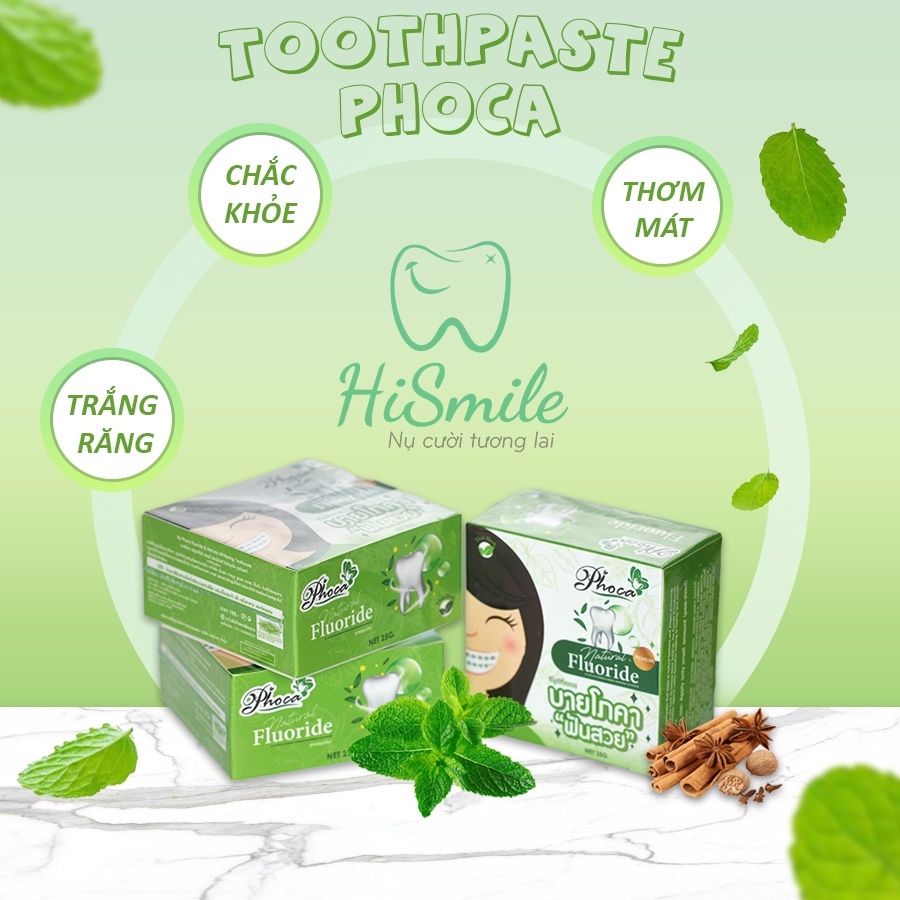 Kem trắng răng thơm miệng Phoca by ThaiLan 25g