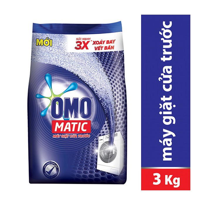 Bột giặt omo matic cửa trước 3kg túi