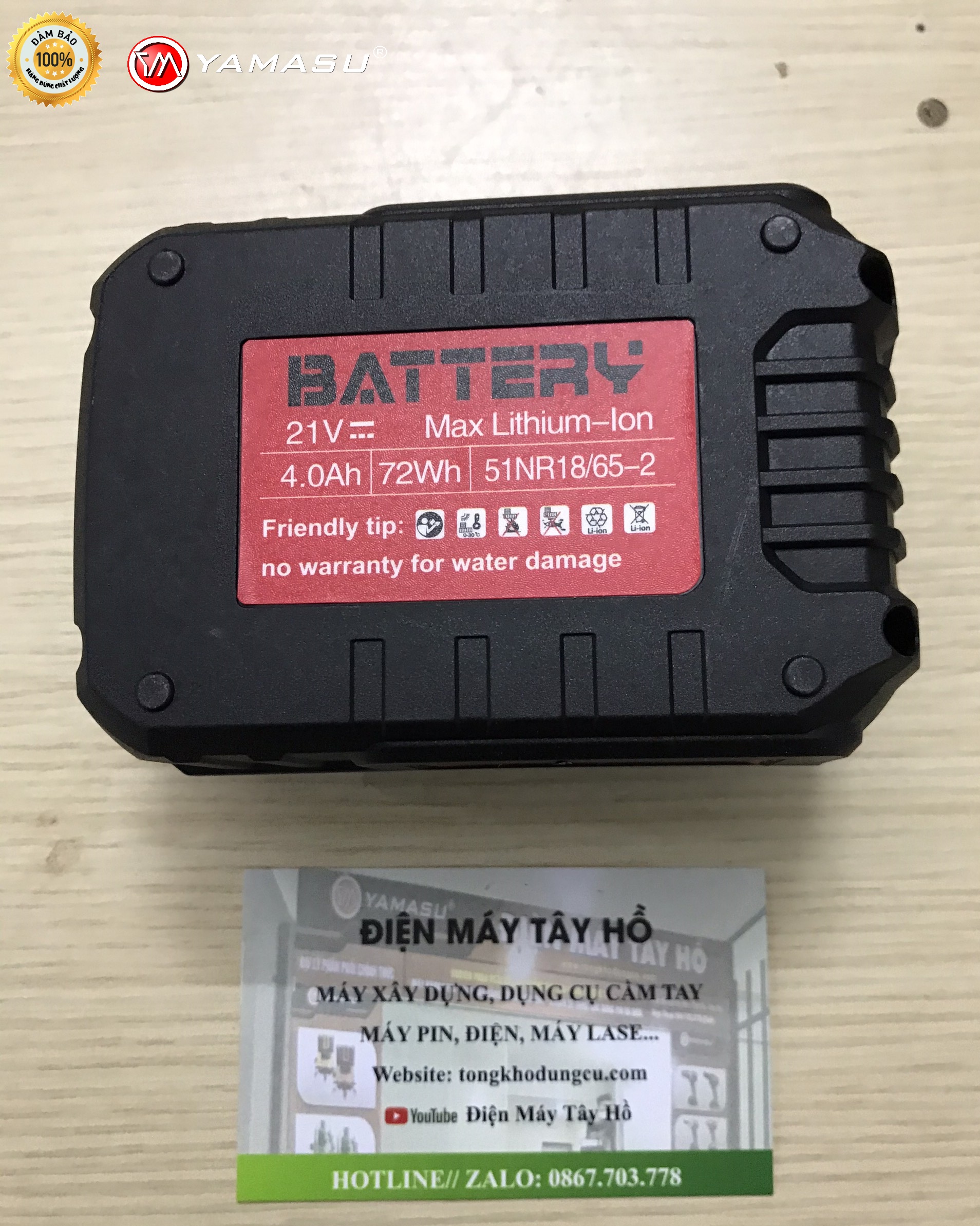 Pin 10 cell YAMASU sử dụng máy khoan Yamasu 6013B vít 6026 bulong 6026B