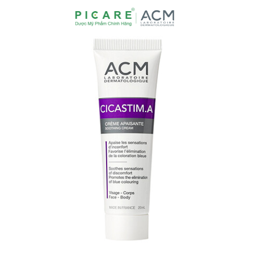 Kem làm mờ vết thâm, vết bầm acm cicastim.a soothing cream 20ml