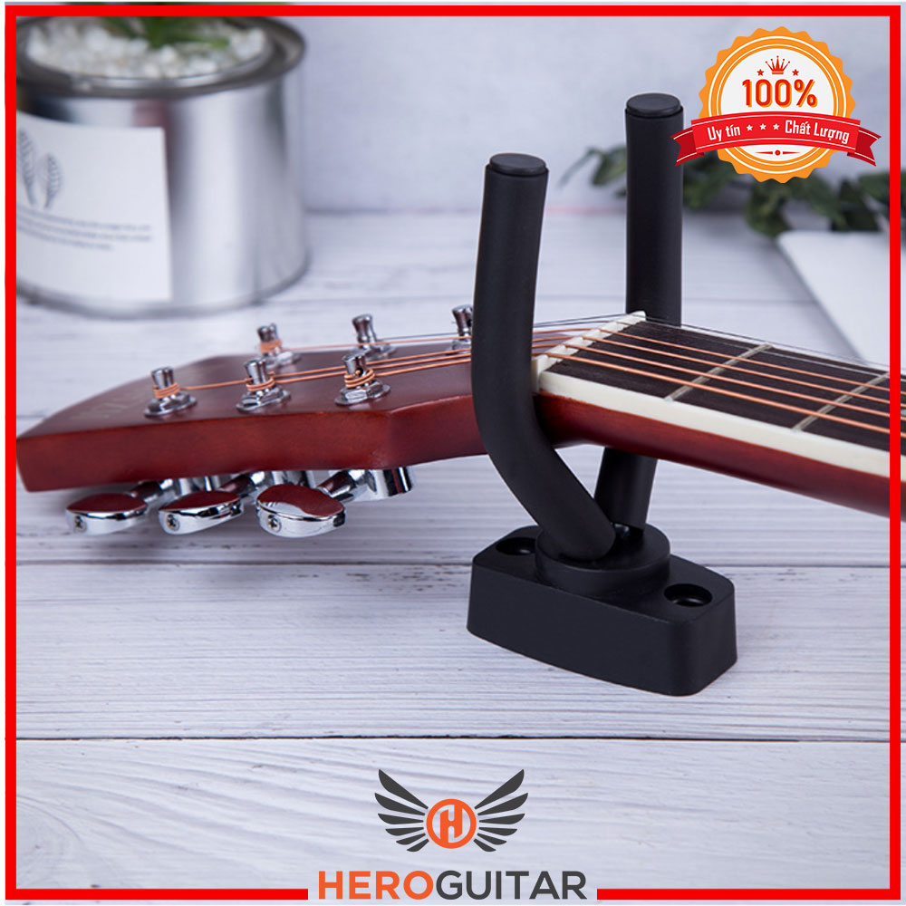 Tay treo đàn Guitar, Ukulele bắt tường - Giá treo bảo vệ đàn Guitar.