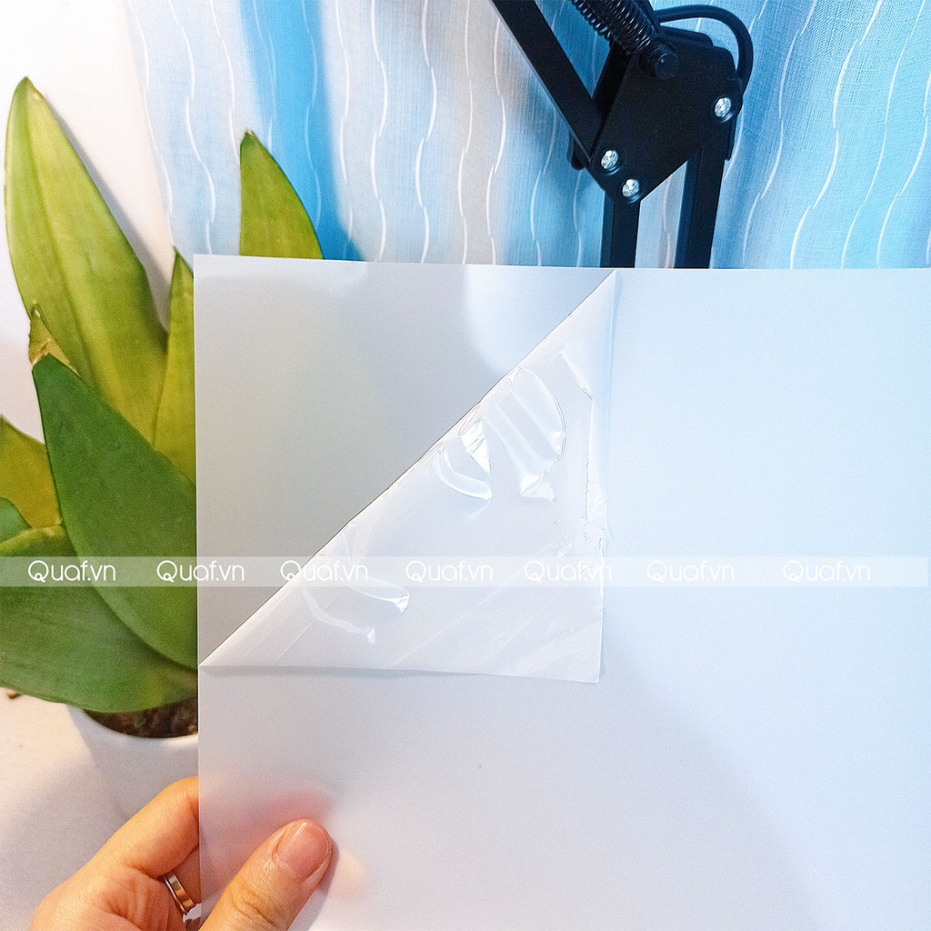 Giấy in uv, phim in pha lê, size a4, màng mờ