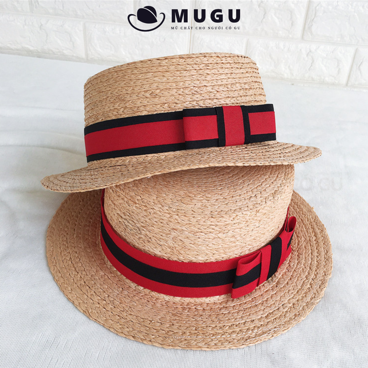 Mũ Cói Vành Nhỏ MC18 Dễ Phối Đồ - Mũ Cói Đi Biển Điệu Đà | MUGU