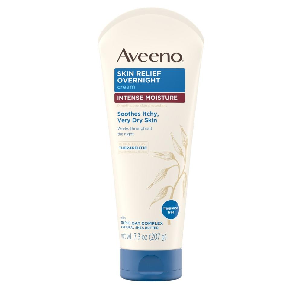 Kem ban đêm Dưỡng Ẩm dành cho Da Khô, Nứt Nẻ Aveeno Skin Relief Intense Moisture Overnight Cream 207g (Mỹ)