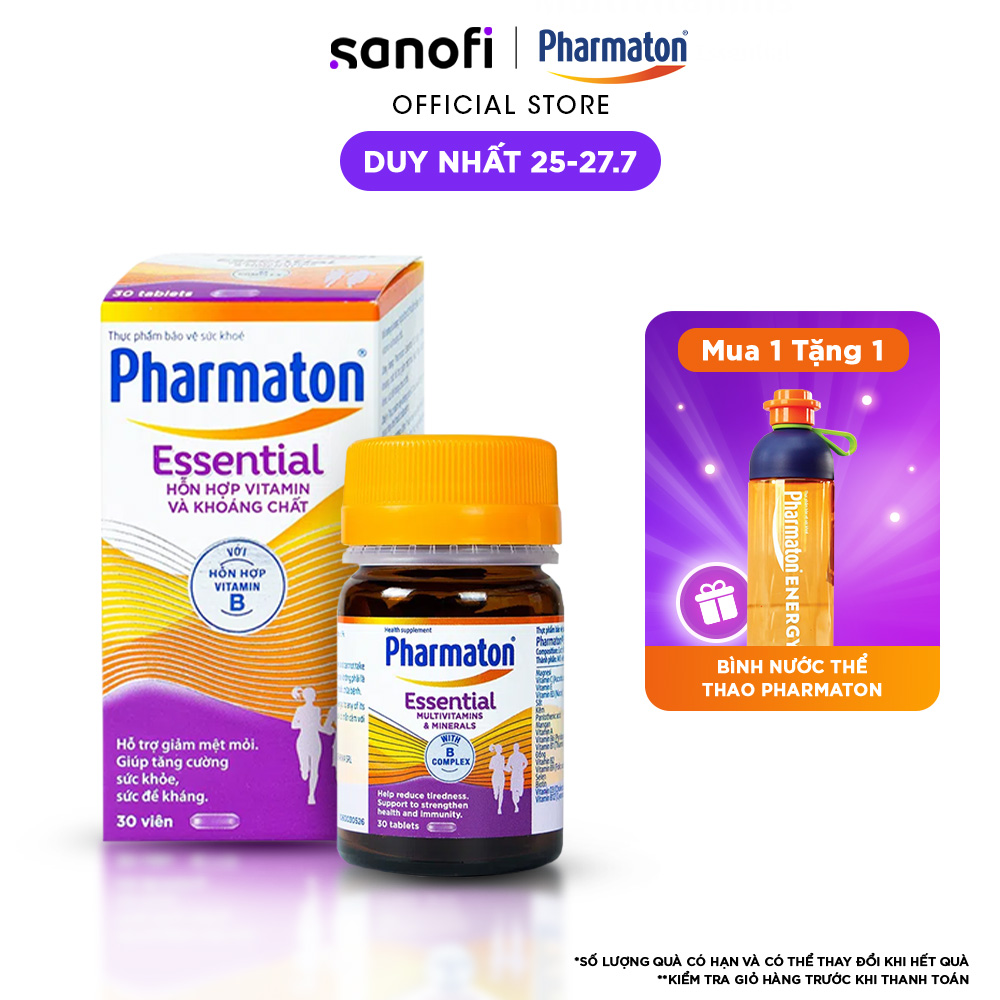Thực Phẩm Bảo Vệ Sức Khỏe Pharmaton Essential 30 Viên Lọ
