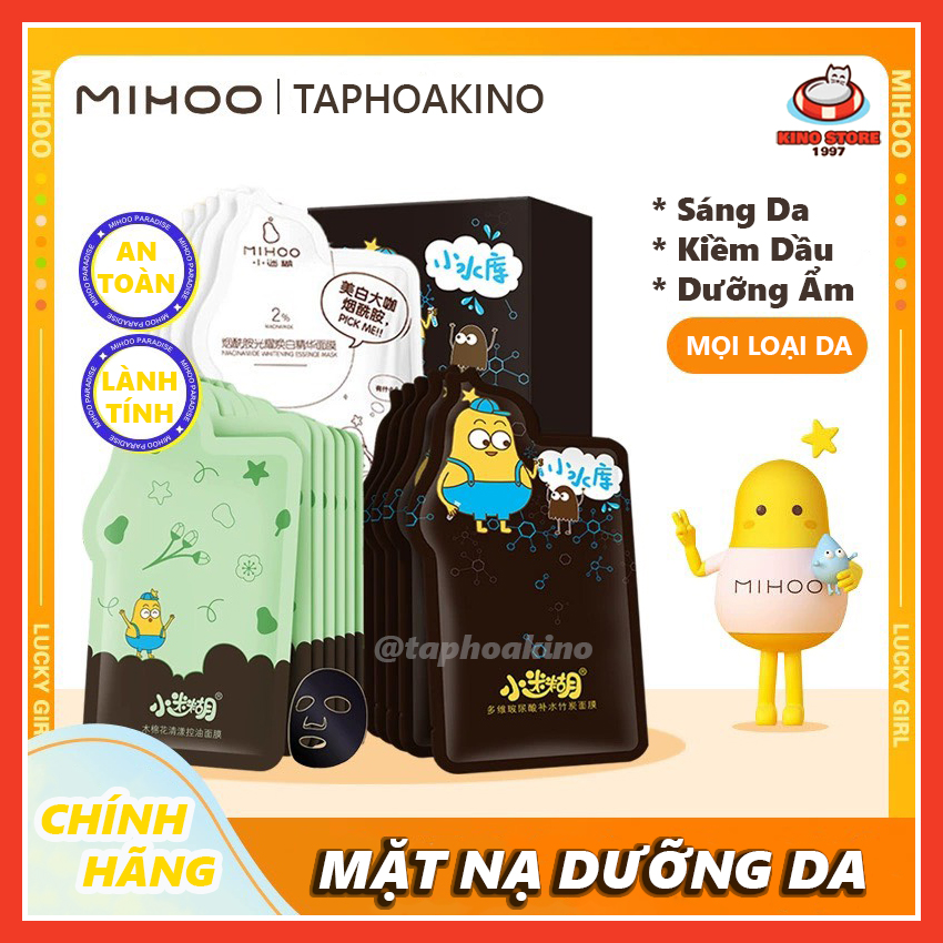 Mặt Nạ Dưỡng Da MIHOO Xiaomihu Kiểm Soát Dầu, Dưỡng Trắng, Cấp Ẩm, Căng Mịn, Săn Chắc Da