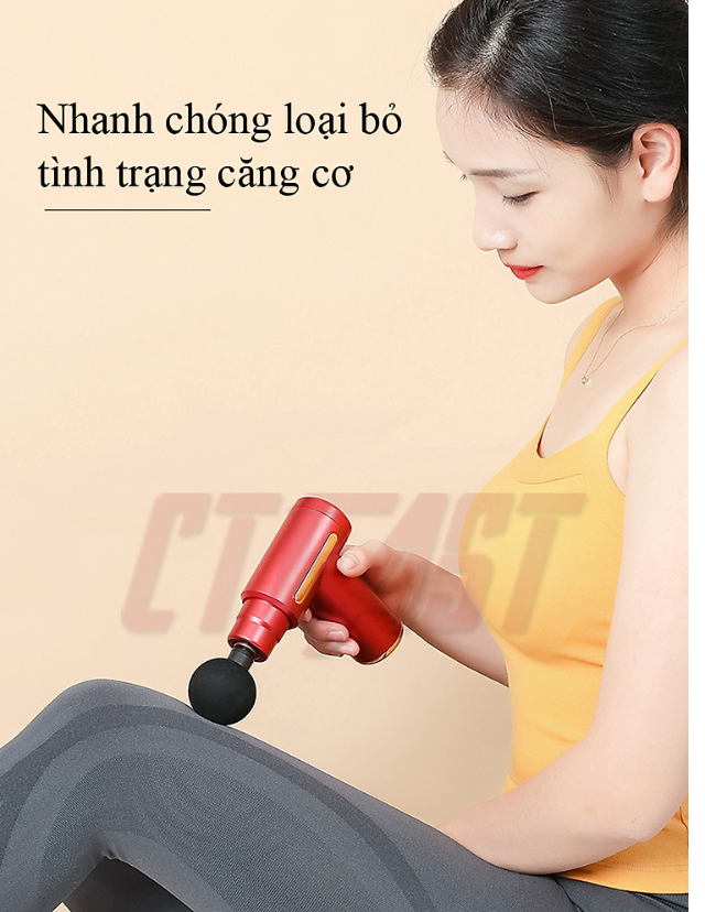 Súng massage 4 đầu, súng massage cầm tay 720,osk 802 mẫu mới 2023