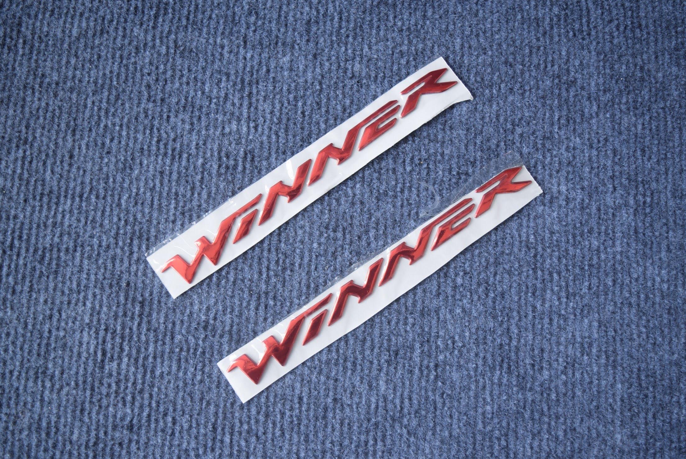 Bộ tem chữ nổi Winner (MÀU ĐỎ)