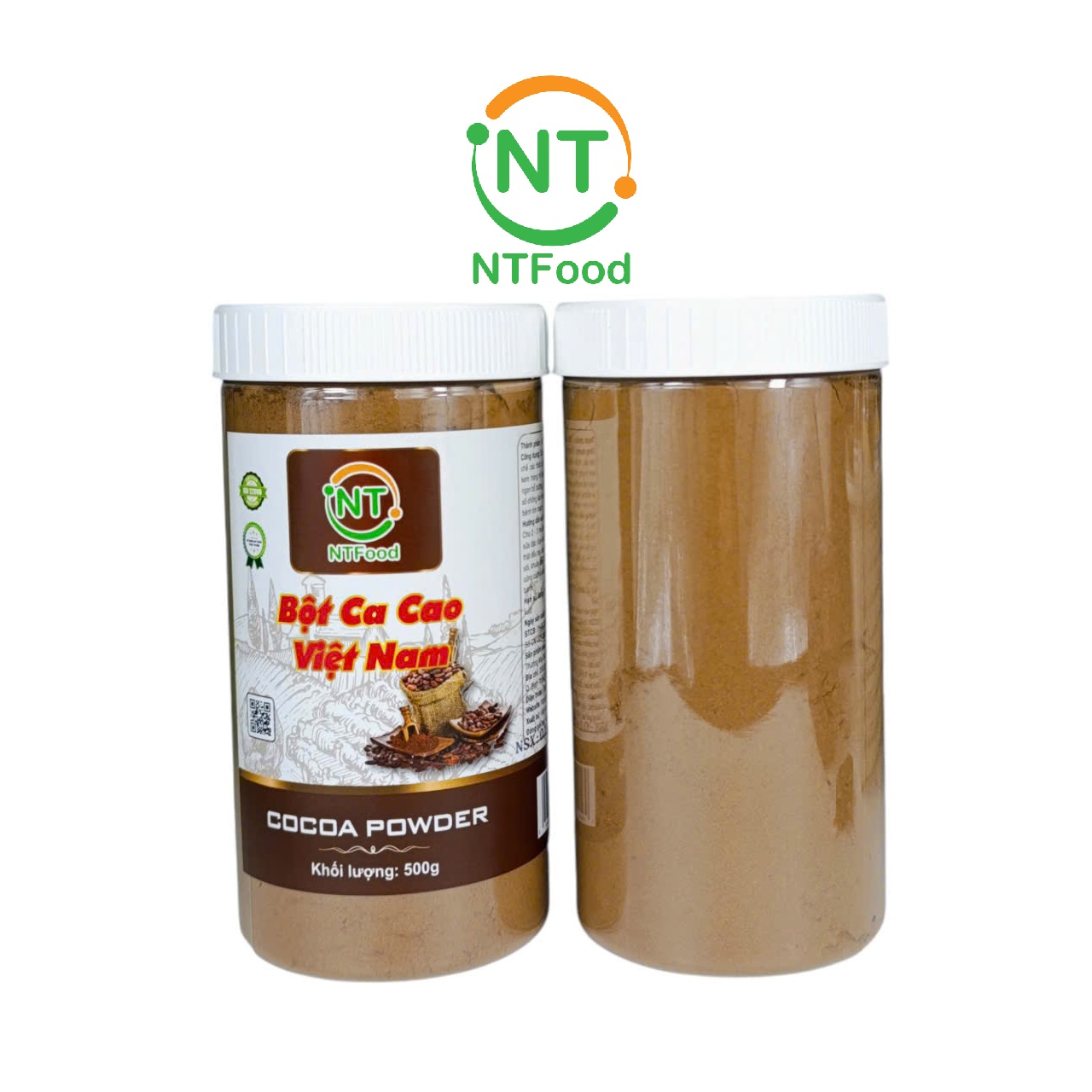 Bột Cacao ĐăkLăk nguyên chất NTFood 500Gr - Nhất Tín Food