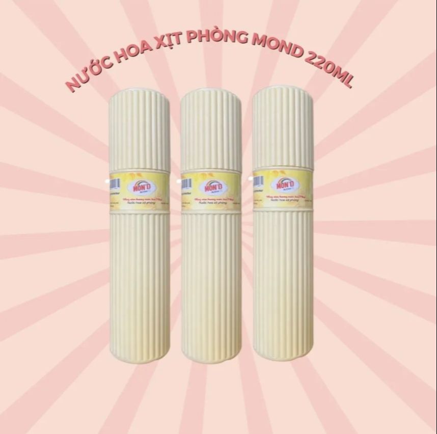 ( HCM ) Combo 2 Chai xịt thơm phòng khử mùi phòng ngủ hương nước hoa pháp MOND ACTIVE (220ml)