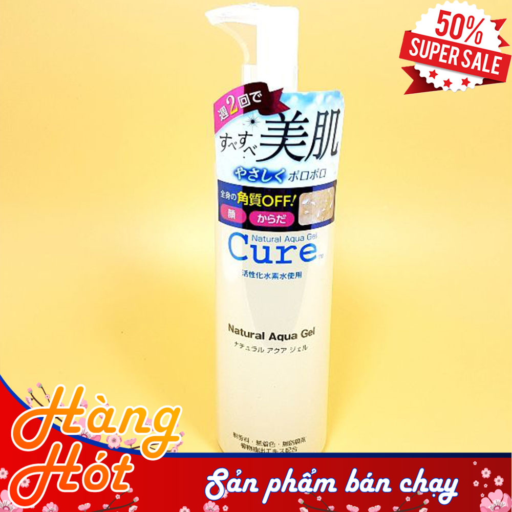 [SẢN PHẨM BÁN CHẠY] Gel tẩy tế bào chết Cure Natural Aqua 250g - Nhẹ nhàng loại bỏ các tế bào chết, bã nhờn, bụi bẩn để làn da trở nên mượt mà, sáng đẹp hơn.