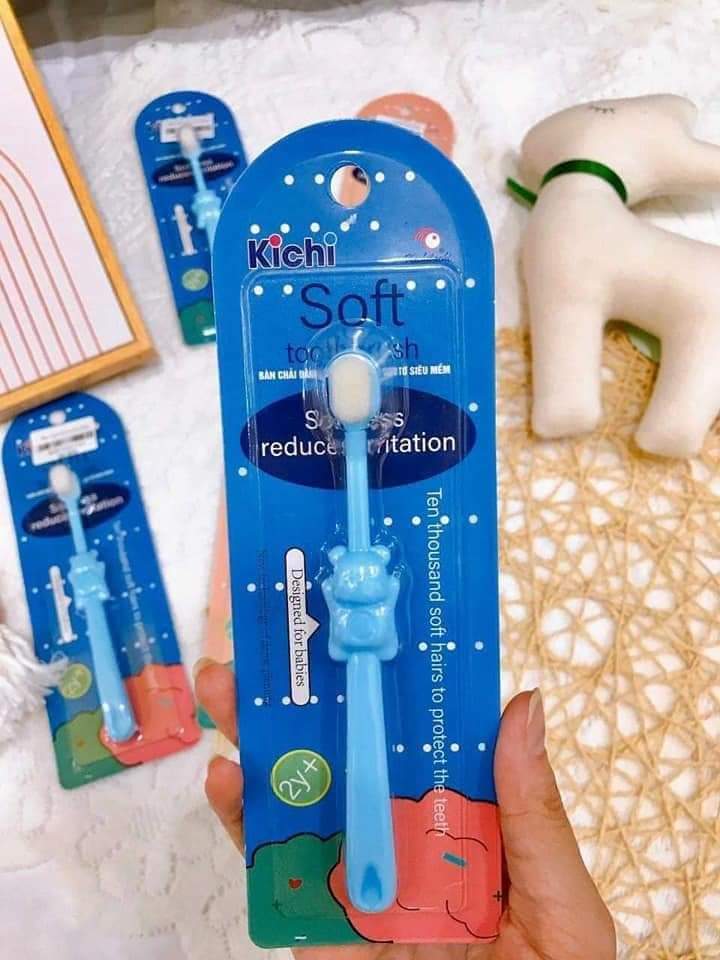 Bàn chải đánh răng sợi lông tơ cho bé siêu mềm mại