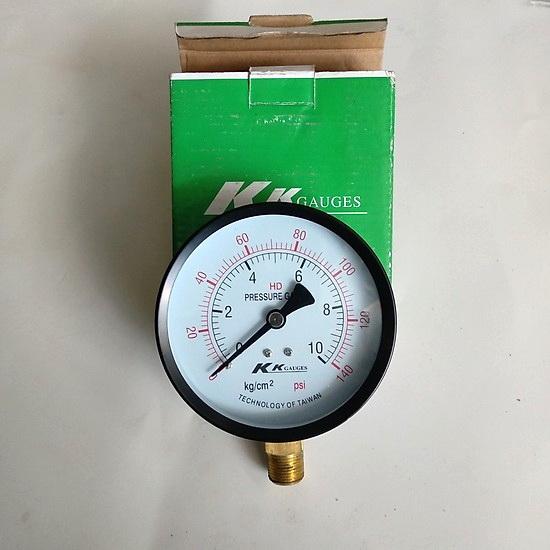 ĐỒNG HỒ ĐO ÁP SUẤT MÁY NÉN KHÍ KHÔNG DẦU PHI 63MM
