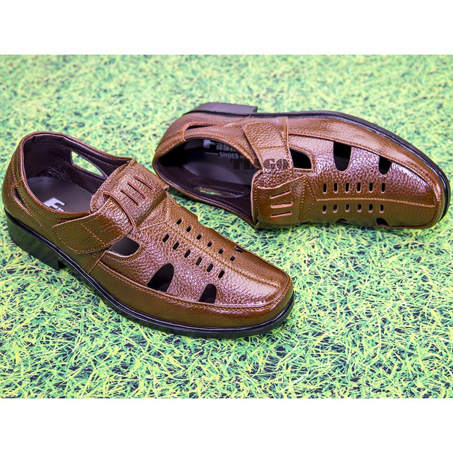  giày hè-giày rọ sandal nam da bò thoáng mát 