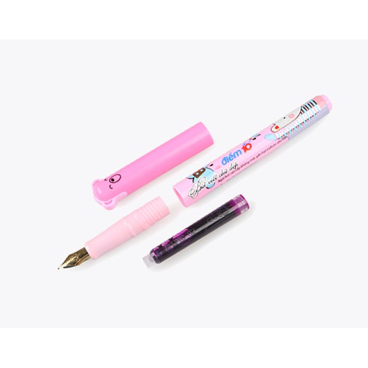[HCM]Bút máy điểm 10 chuyên dùng ống mực (vỉ 1 cây - mực tím) đa dạng mẫu mã chất lượng sản phẩm đảm bảo và cam kết hàng đúng như mô tả