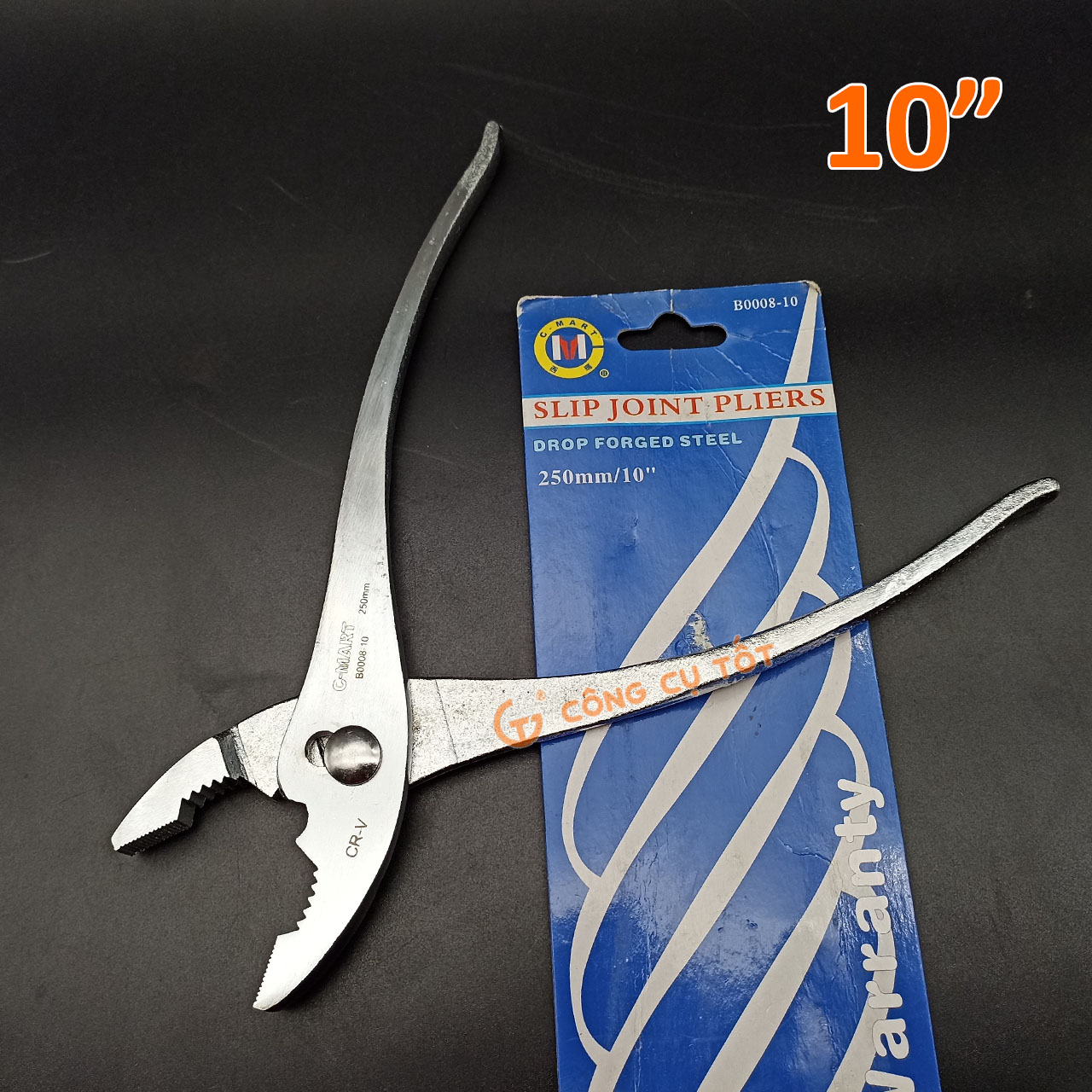 Kìm mỏ cá 10inch 250mm c-mart b0008-10