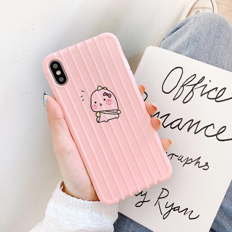 ỐP LƯNG ĐIỆN THOẠI HÌNH CUTE CHẤT SỌC DÀY ĐẸP - ỐP IPHONE