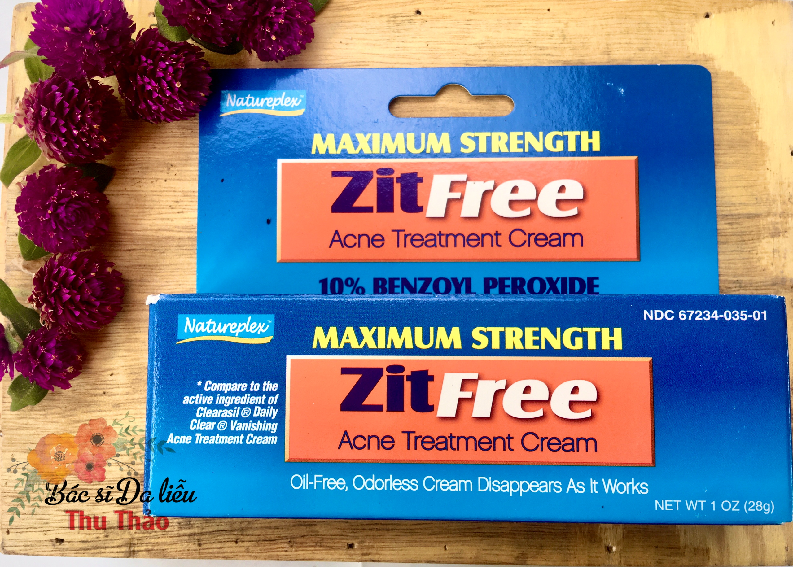 [28g] KEM GIẢM MỤN BENZOYL PEROXIDE 10% ZITFREE