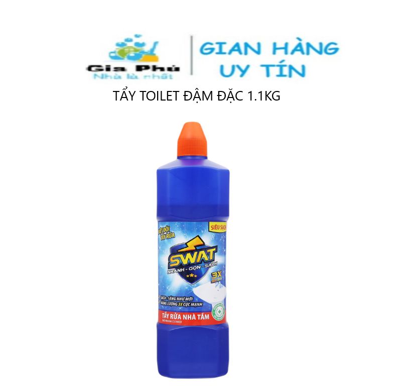 Nước tẩy bồn cầu toilet nhà tắm đậm đặc siêu sạch swat 1.1kg