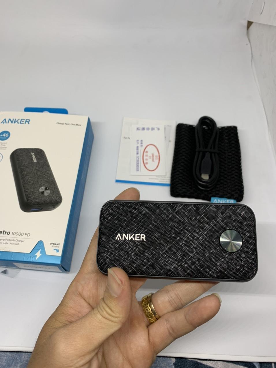 Bảo hành 15 tháng - sạc dự phòng anker 10000 pd redux - hỗ trợ sạc nhanh iphone - a1239