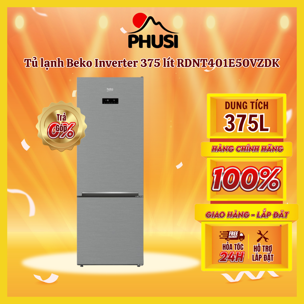 Tủ lạnh beko inverter 375 lít rdnt401e50vzdk tiết kiệm điện làm lạnh nhanh