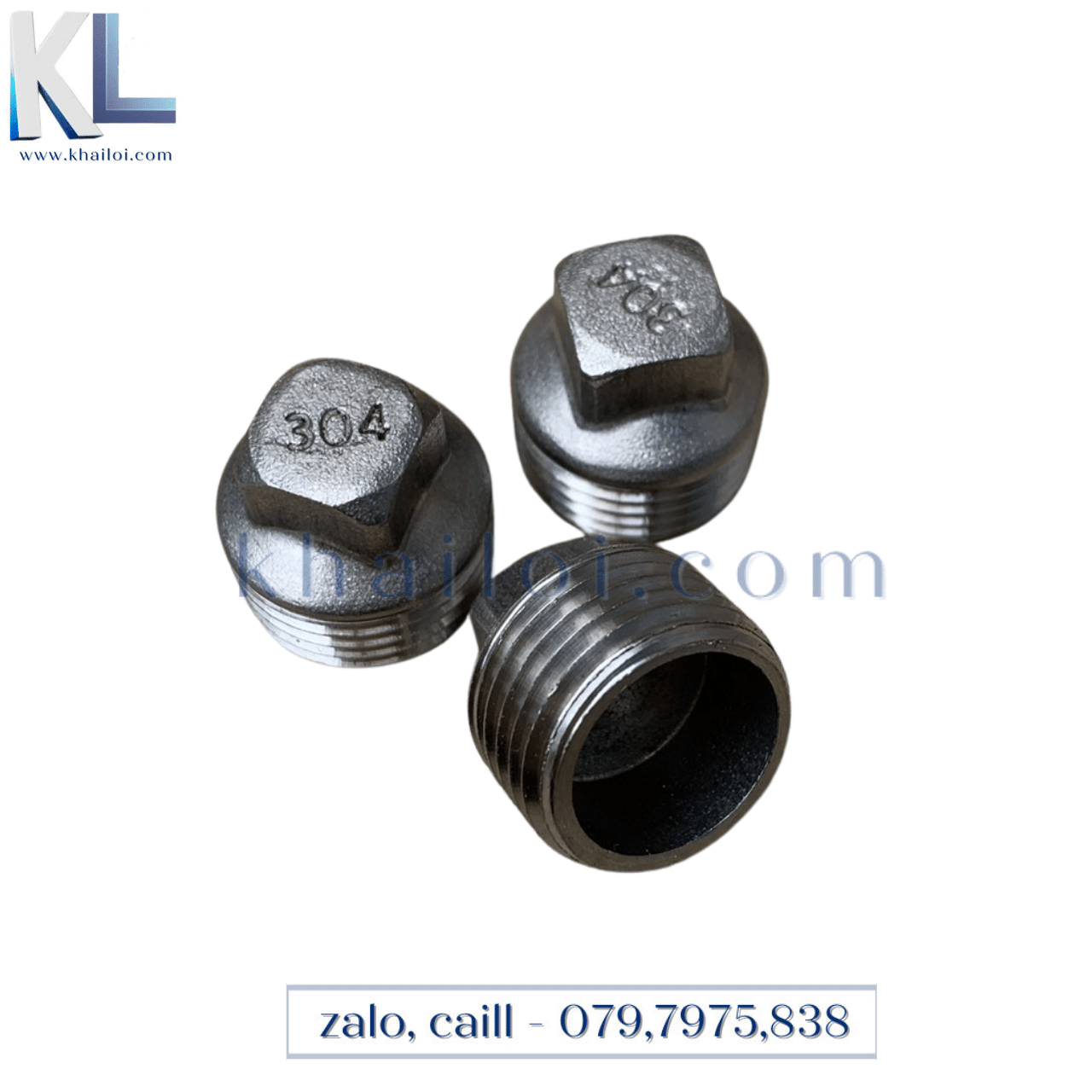 Bít ren ngoài inox 304-bít ren inox- nút bịt ren ngoài
