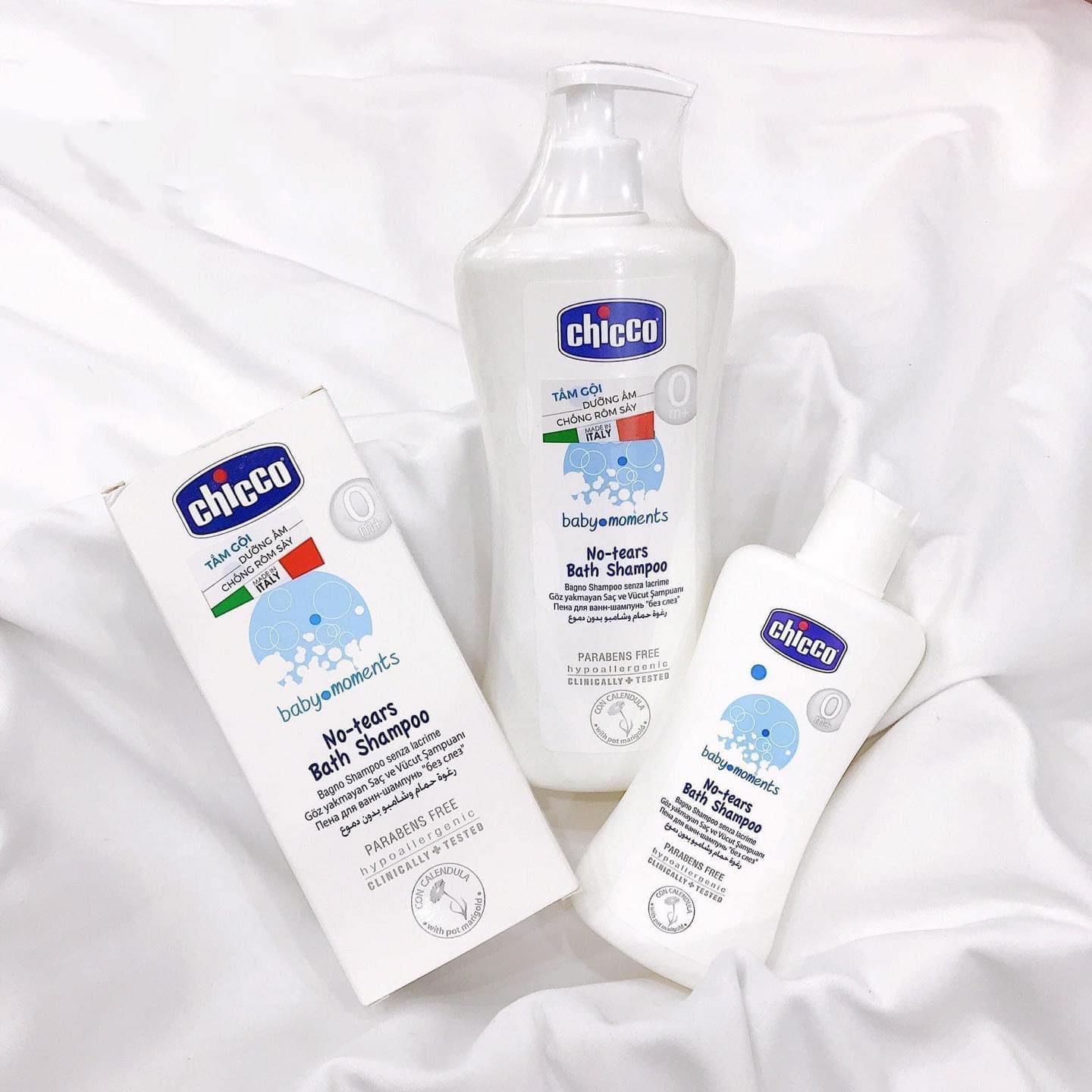 Sữa tắm gội Chicco chiết xuất Hoa cúc 0M+