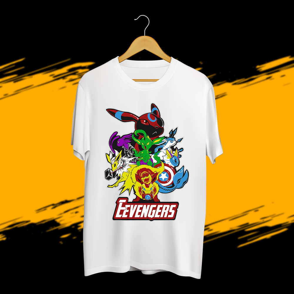 Áo thun nam cotton ngắn tay cổ tròn in hình Biệt đội siêu anh hùng Pokemon - Local Brand Sugant Official