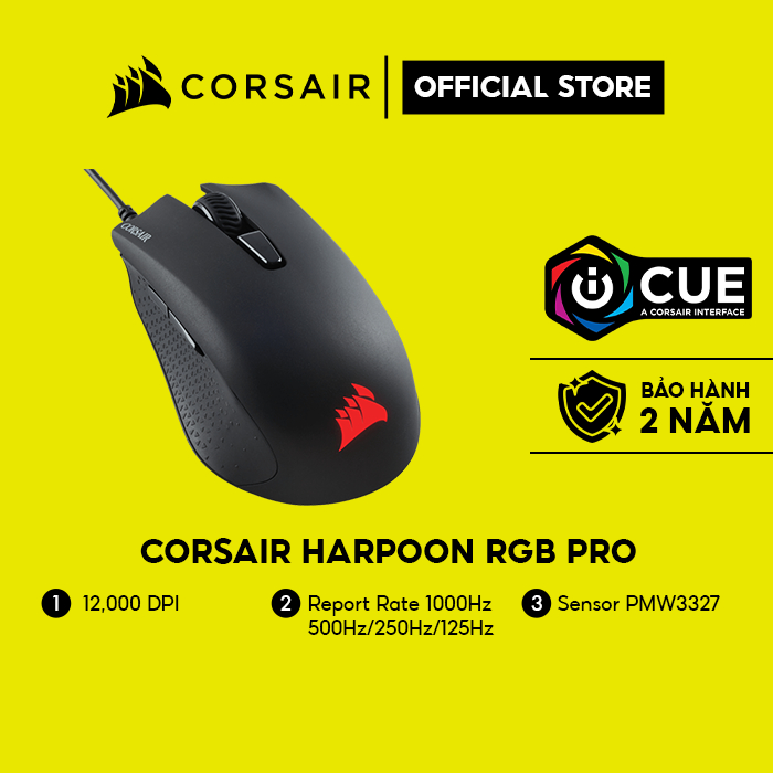 Chuột corsair harpoon rgb pro - pmw3327 ch-9301111-ap
