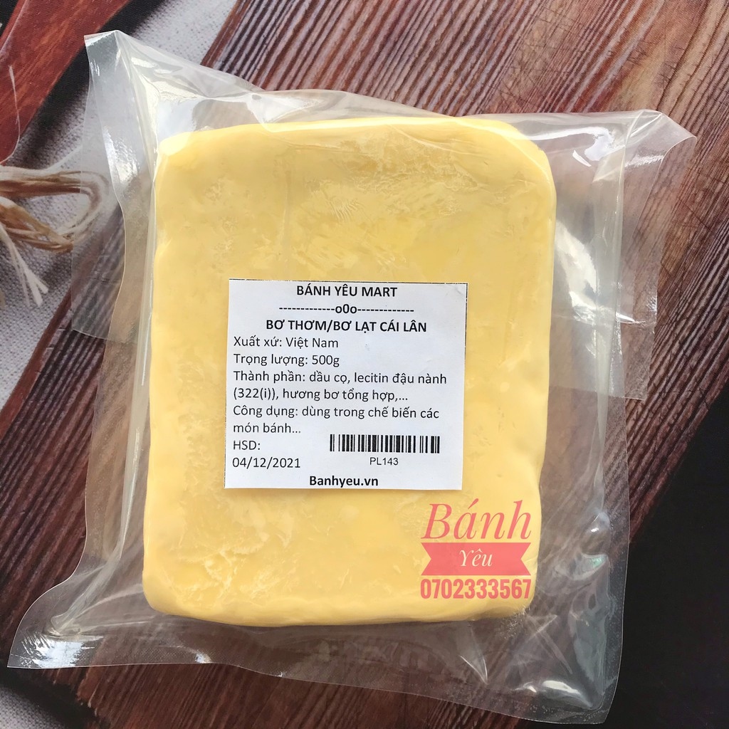 Bơ thơm/bơ lạt/margarine cái lân 500g - pl143