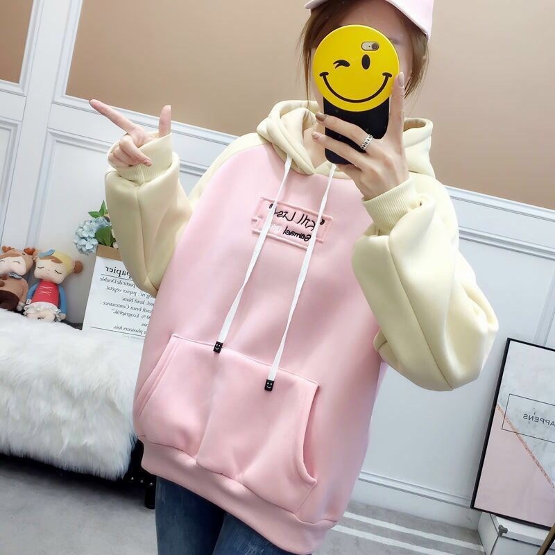 [HCM]Áo Nỉ Bông Hoodie Nữ in Hoạt Hình Con Ngựa Phối Màu Cực Xinh .XTTT