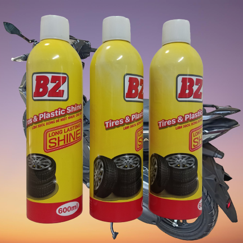Dung dịch làm sạch đánh bóng bề mặt nhựa, cao su Bz 600ml, phục hồi nhựa nhám