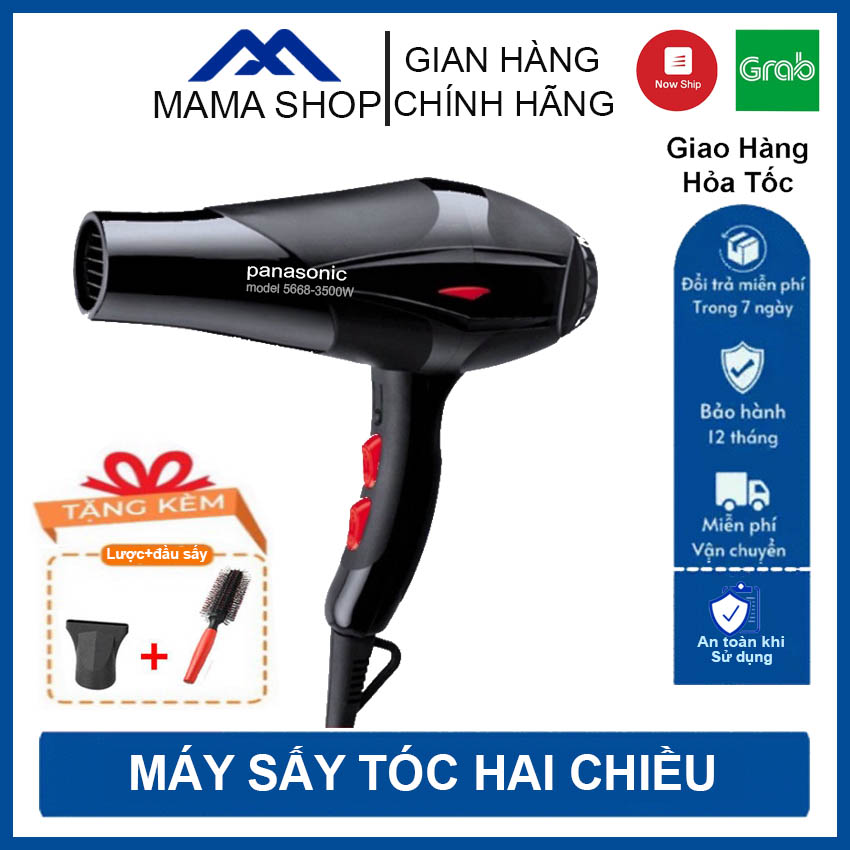 [BH 1 NĂM]Máy Sấy Tóc; Máy Sấy Tóc Mini; Máy Sấy Tóc 2 Chiều MAMA SHOP | Tặng kèm đầu sấy và lược tròn trị giá 69K| Công suất 3500W-An toàn khi sử dụng-Ánh sáng xanh bảo vệ tóc