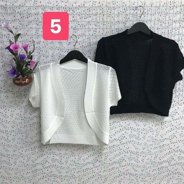 Áo khoác len ngắn mặc Váy/Đầm. Áo khoác Cardigan