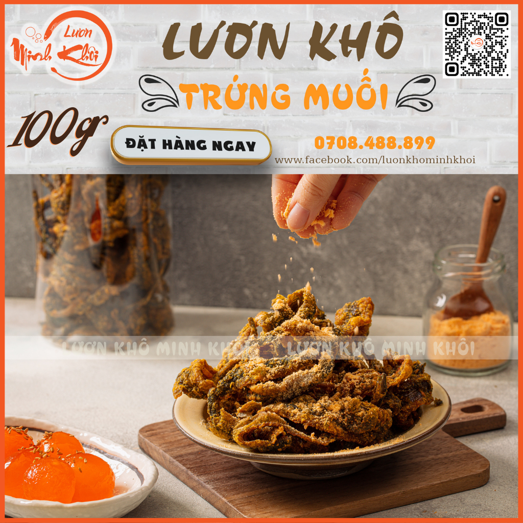Lươn khô giòn tan vị trứng muối - Lươn Khô Minh Khôi