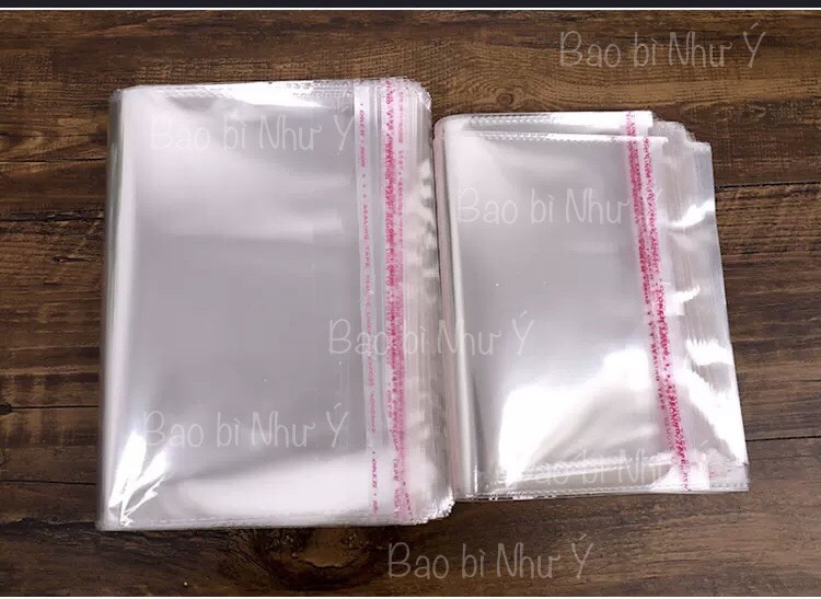 [57k/1kg]- túi opp có đường keo dán miệng túi dùng đựng quần áo/ vật dụng/khẩu trang/bao lì xì