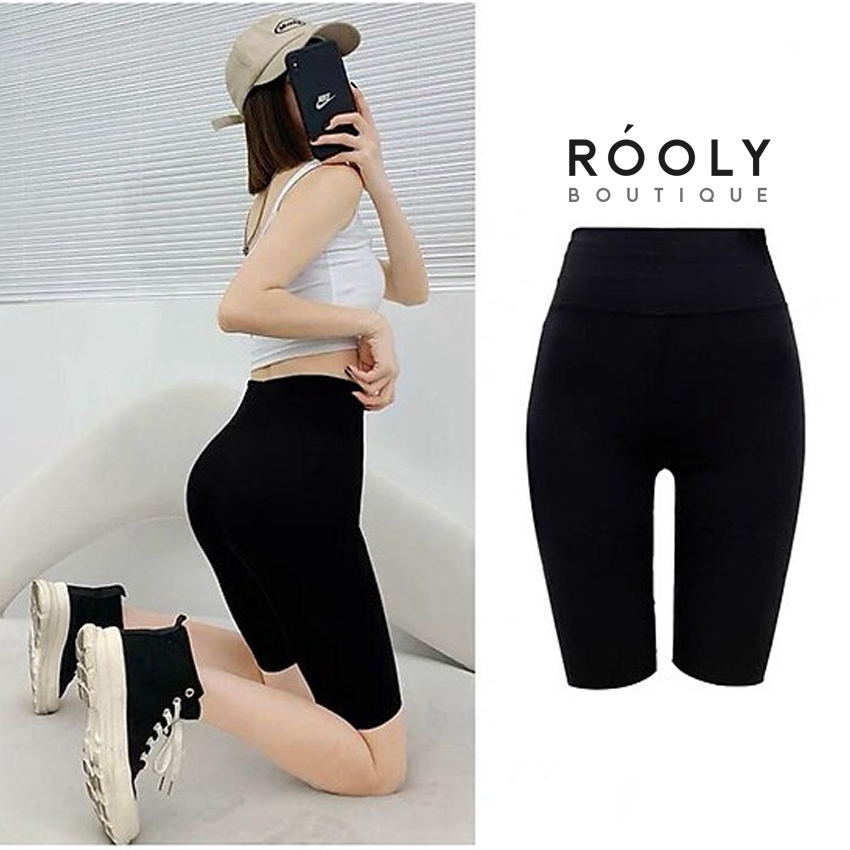 Quần Legging Đùi RÓOLY 💦 Quần Legging Nữ Co Giãn Giữ Form 💦