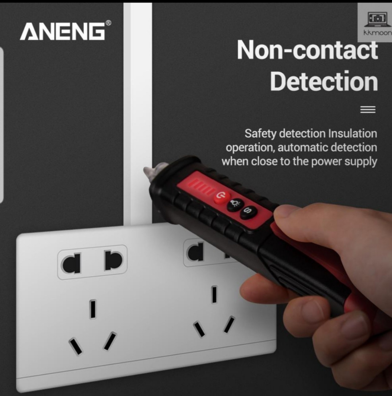 bút thử điện cách ly cảm ứng loại tốt tặng kèm 2 pin maxell 3A