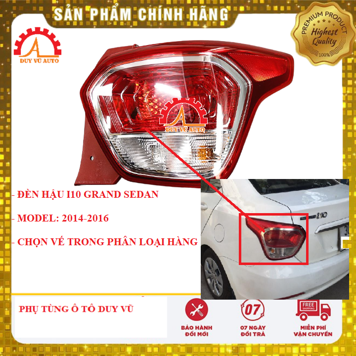 Đèn hậu i10 grand đời 2014, 2015, 2016 xe sedan hàng xịn