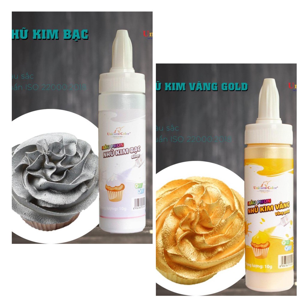 Xịt nhũ - Trang trí bánh sinh nhật bánh kem