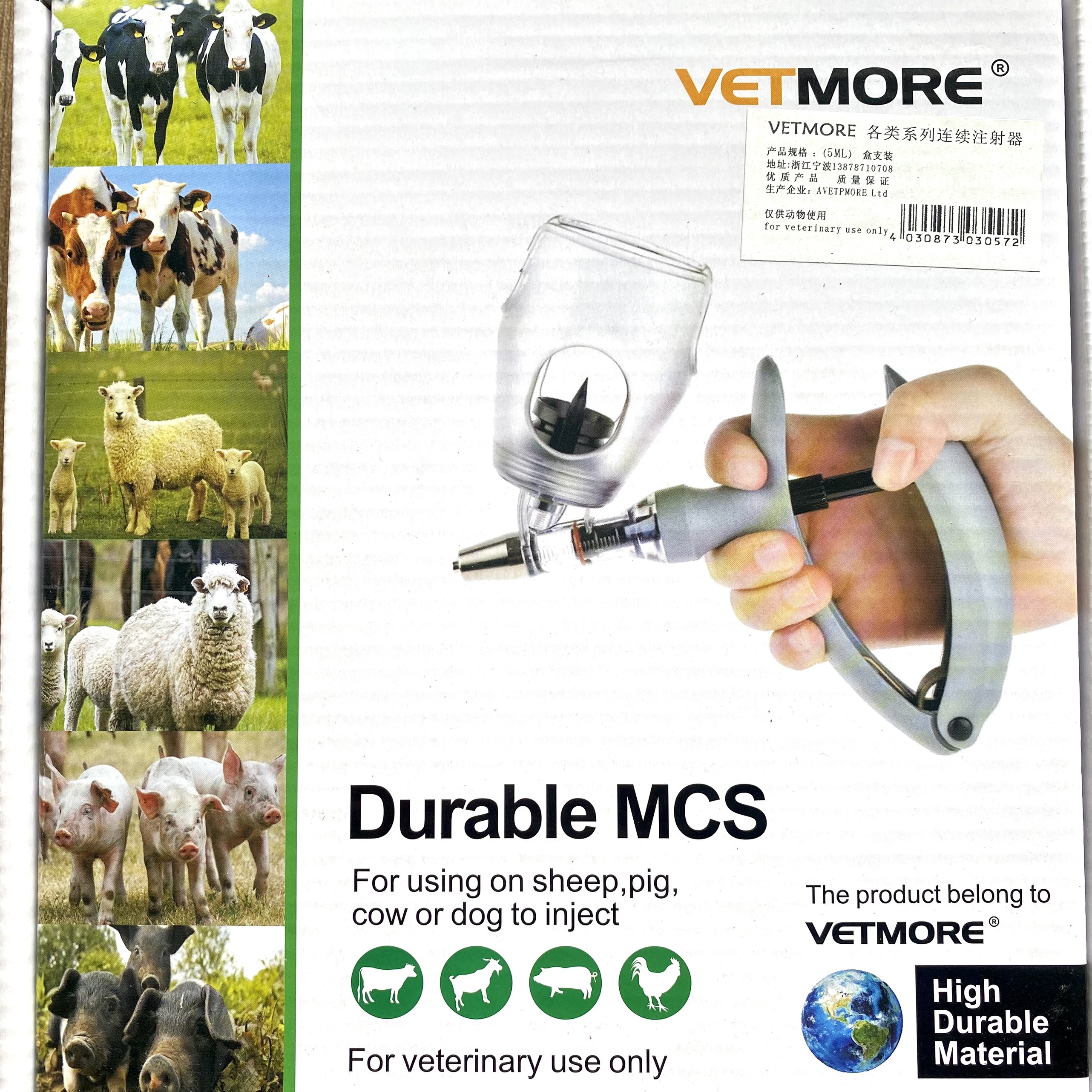 Xilanh tự động vetmore đức loại 2cc và 5cc