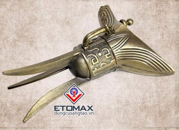 Bộ 6 ly rượu đồng 3 chân thời cổ Trung Quốc -Hàng Loại 1 Bộ 6 ly rượu đồng 3 chân thời cổ Trung Quốc -Hàng Loại 1