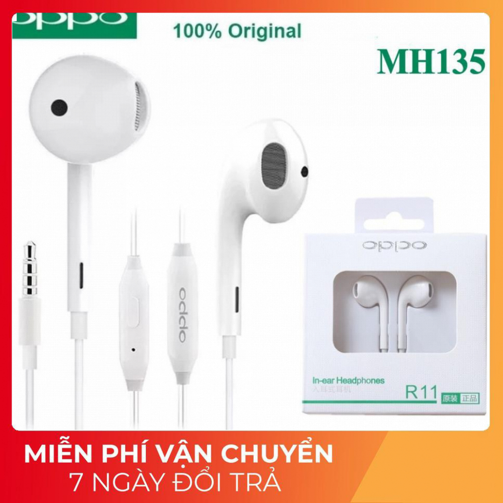 Tai Nghe Nhét Tai OPPO R11 MH135 3.5mm Chính Hãng 100%