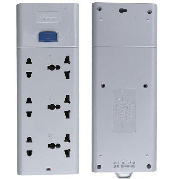 Ổ cắm điện đa năng chống sét - 6 ổ 1 công tắc- gnvn-s1330